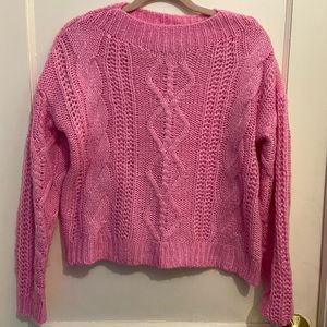Pink “So” sweater